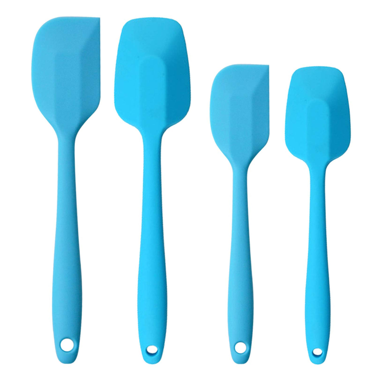 Silicone Spatulas Set, Rubber Spoon Spatula Heat Resistant Spoonula One Piece Design Seamless Spatula Non-Stick Scrapers Baking Mixing Tool