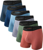 BAMBOO COOL Ultra Soft Mens Underwear Boxer Briefs Multi-pack | Bamboo Fabric‌,No Ride Up,More Breathable Than Cotton
