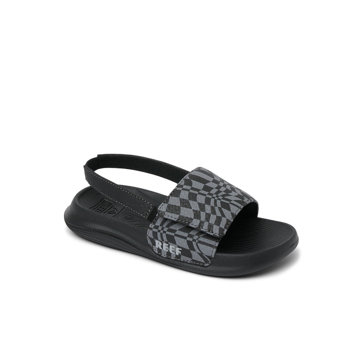 REEF Boys Sandals, Toddler/Little Kid Salty Slide, Black/White, 8REEF Boys Sandals, Toddler/Little Kid Salty Slide, Black/White, 8