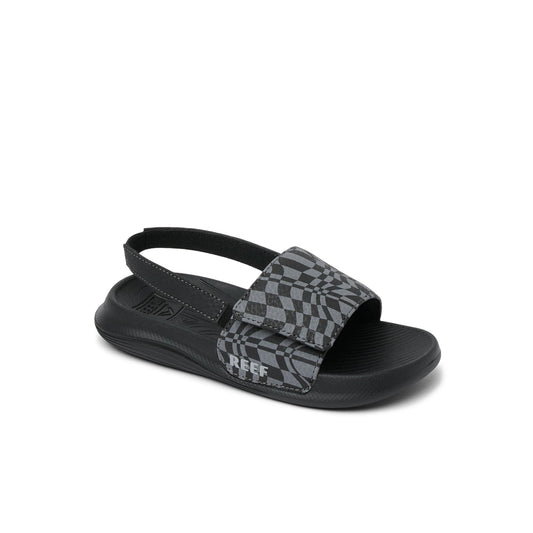 REEF Boys Sandals, Toddler/Little Kid Salty Slide, Black/White, 8REEF Boys Sandals, Toddler/Little Kid Salty Slide, Black/White, 8