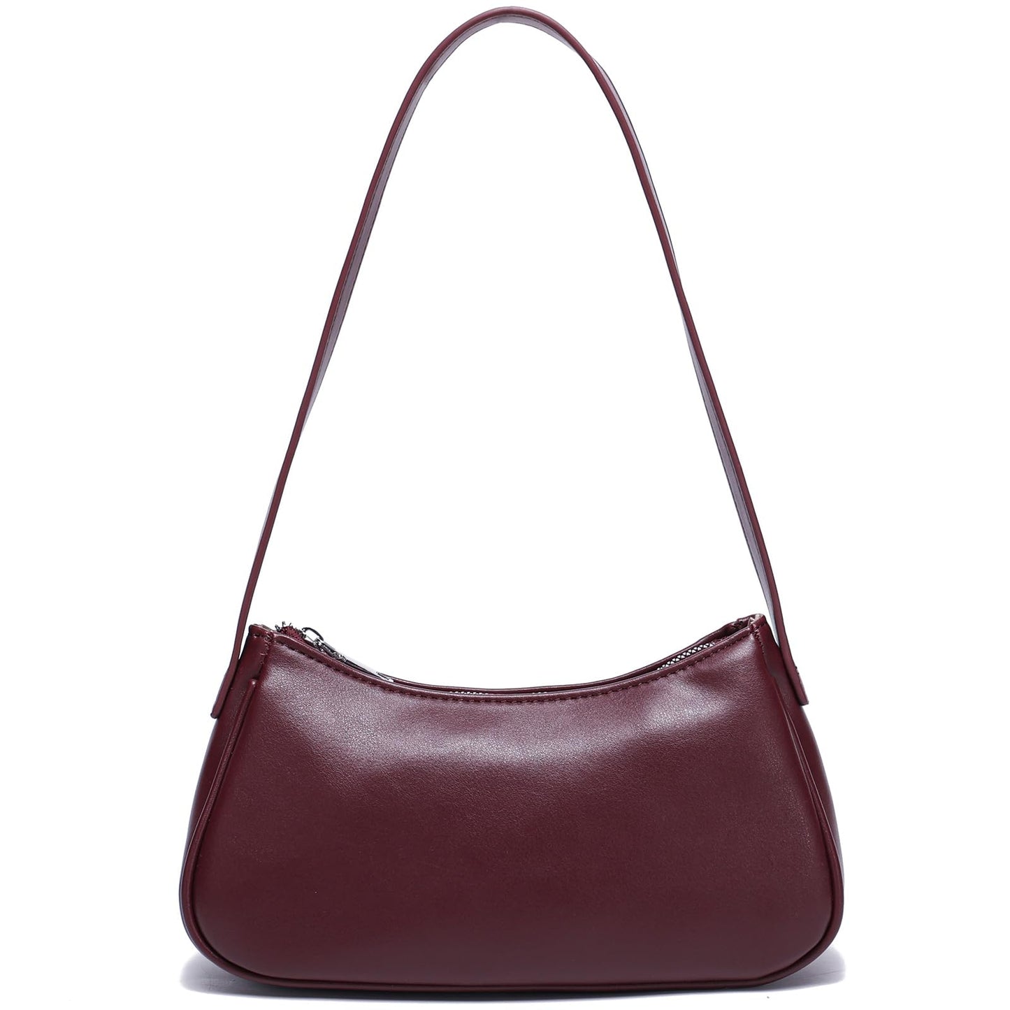 Small Shoulder Bag for Women Cute Mini Purse Trendy Vegan Leather Y2k Crescent Handbag