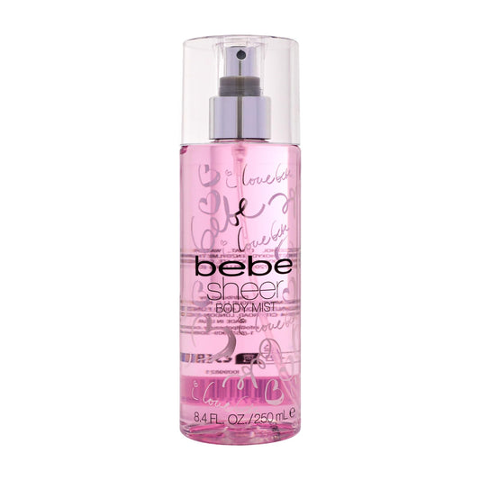 Bebe Sheer Eau de Parfum Spray for Woman - Long Lasting Amber Floral Womens Fragrance - Notes of Citrus Cocktail, Pink Peony and Sandalwood Perfume for Women - 3.4 oz