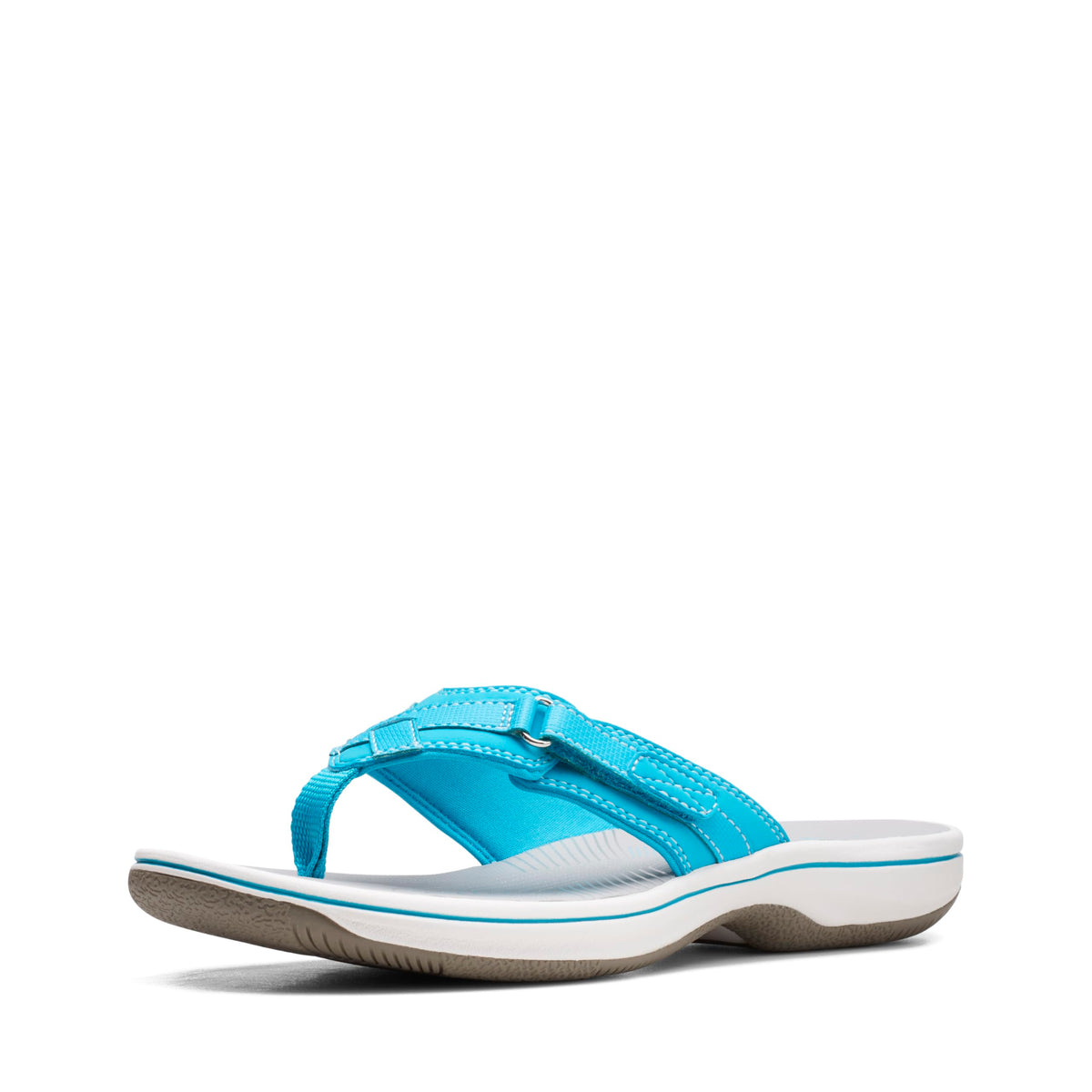 Clarks Women's Breeze Sea Flip-Flop, Navy Synthetic, 8Clarks Women's Breeze Sea Flip-Flop, Navy Synthetic, 8