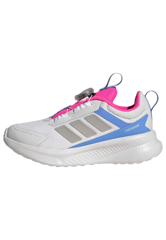adidas Unisex-Kids Fortarun 4.0 BOA, Crystal White/Grey/Lucid Pink, 13adidas Unisex-Kids Fortarun 4.0 BOA, Crystal White/Grey/Lucid Pink, 13