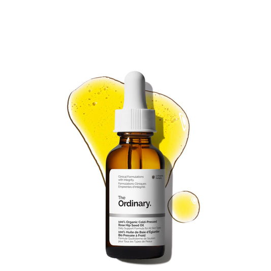 The Ordinary 100% Organic Cold-Pressed Rose Hip Seed Oil, Addresses Signs of Aging by Improving the Appearance of Uneven Skin Tone, Supporting Skin Elasticity, 1 Fl Oz