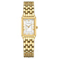 Gold Watches for Women with Vintage Rectangular Case,White Roman Dial,Stainless Steel Band,Adjustment Tool Included,Water Resistant