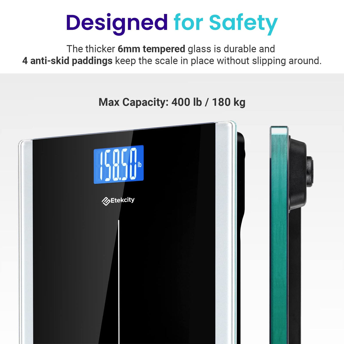 Etekcity Scale for Body Weight, Bathroom Digital Electric Scale for People