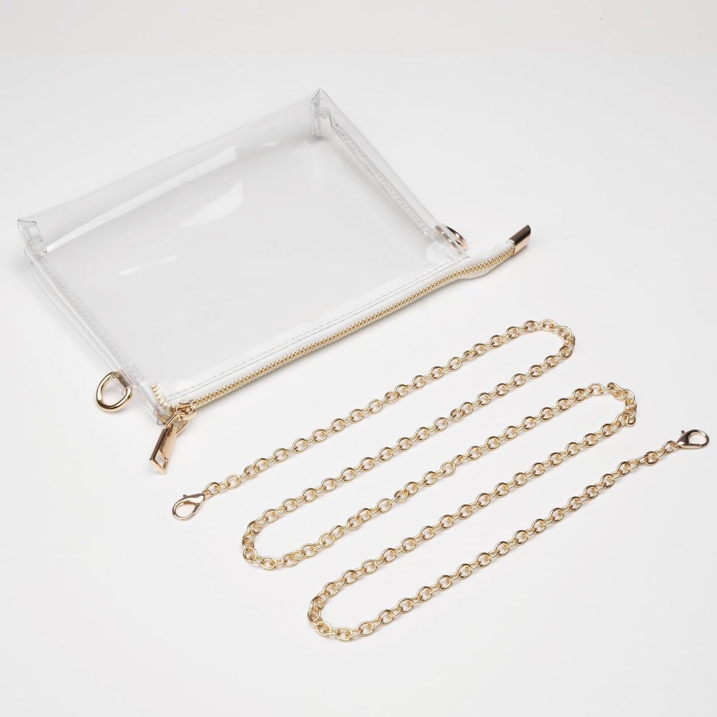 BS-VOG Clear Purse for Women - Stadium Approved Small Crossbody Bag with Zipper, Clear Stadium Bag for Concerts, Sports