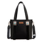 Montana West Wrangler Cowhide Tote Bag for Women Western Tooling Handbag Leather Fringing with Turquoise Stone Concho