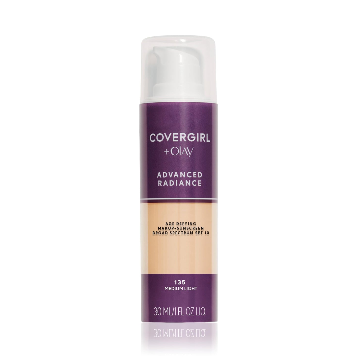 COVERGIRL Advanced Radiance Age-Defying Foundation Makeup, Classic Beige, 1 oz (Packaging May Vary)