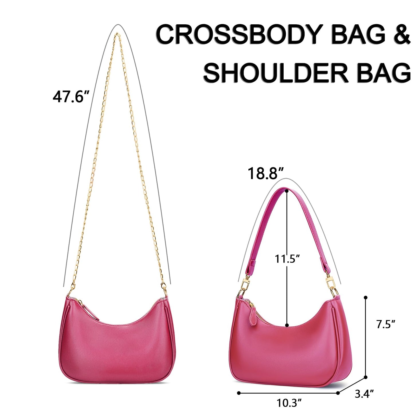 KKXIU Shoulder Bag for Women Cute Hobo Purses and Handbags Retro Clutch Underarm Purse | Cute