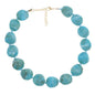 We We Chunky Colorful Beaded Necklace for Women Large Boho Statement Bead Chokers Necklaces Turquoise Blue Big Beads Jewelry Neck Summer Beach