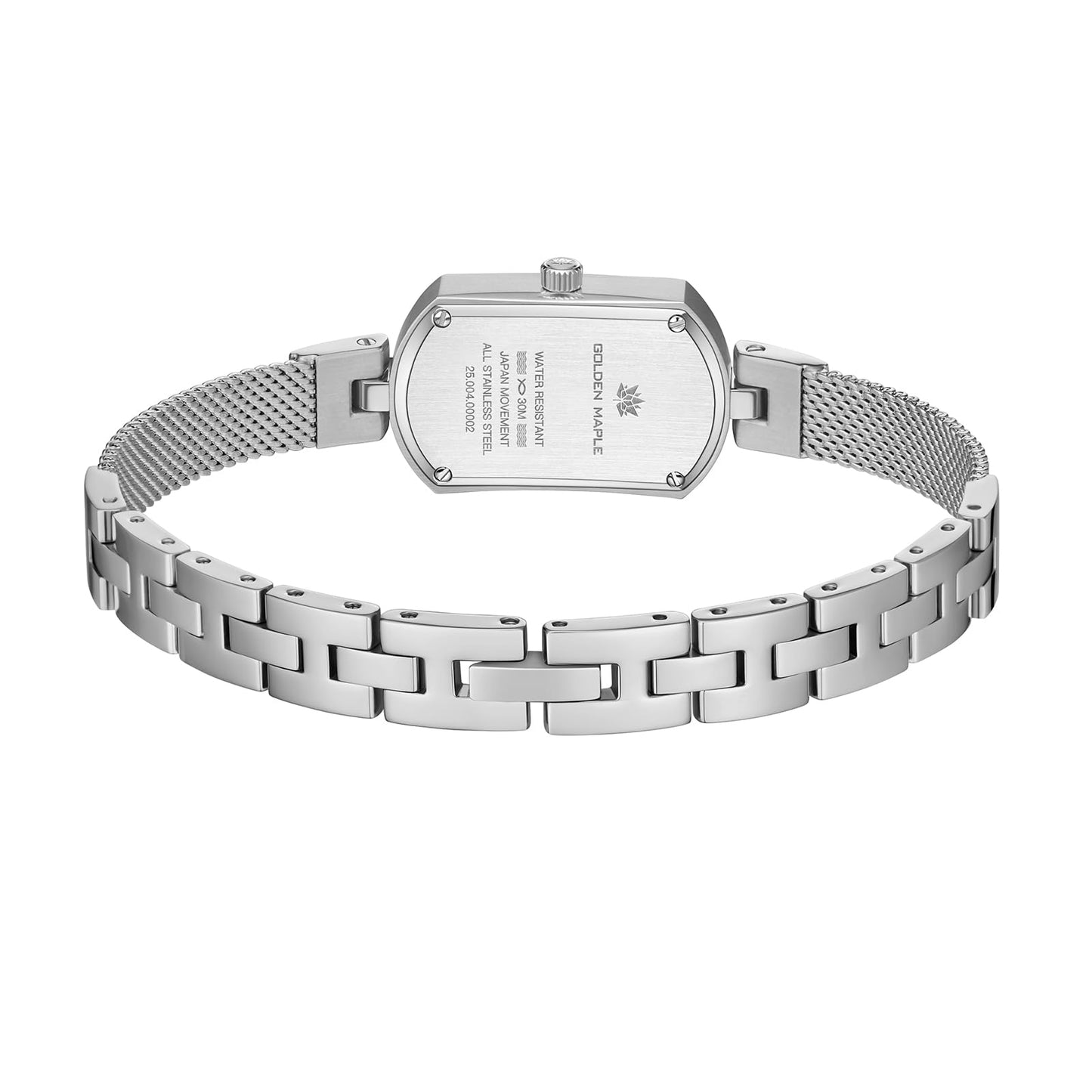 Golden Maple Watches for Women, Small Oval Stainless Steel Case, Mother fo Pearl Dial, Dainty Ladies Watches, Luxury Gifts for Her