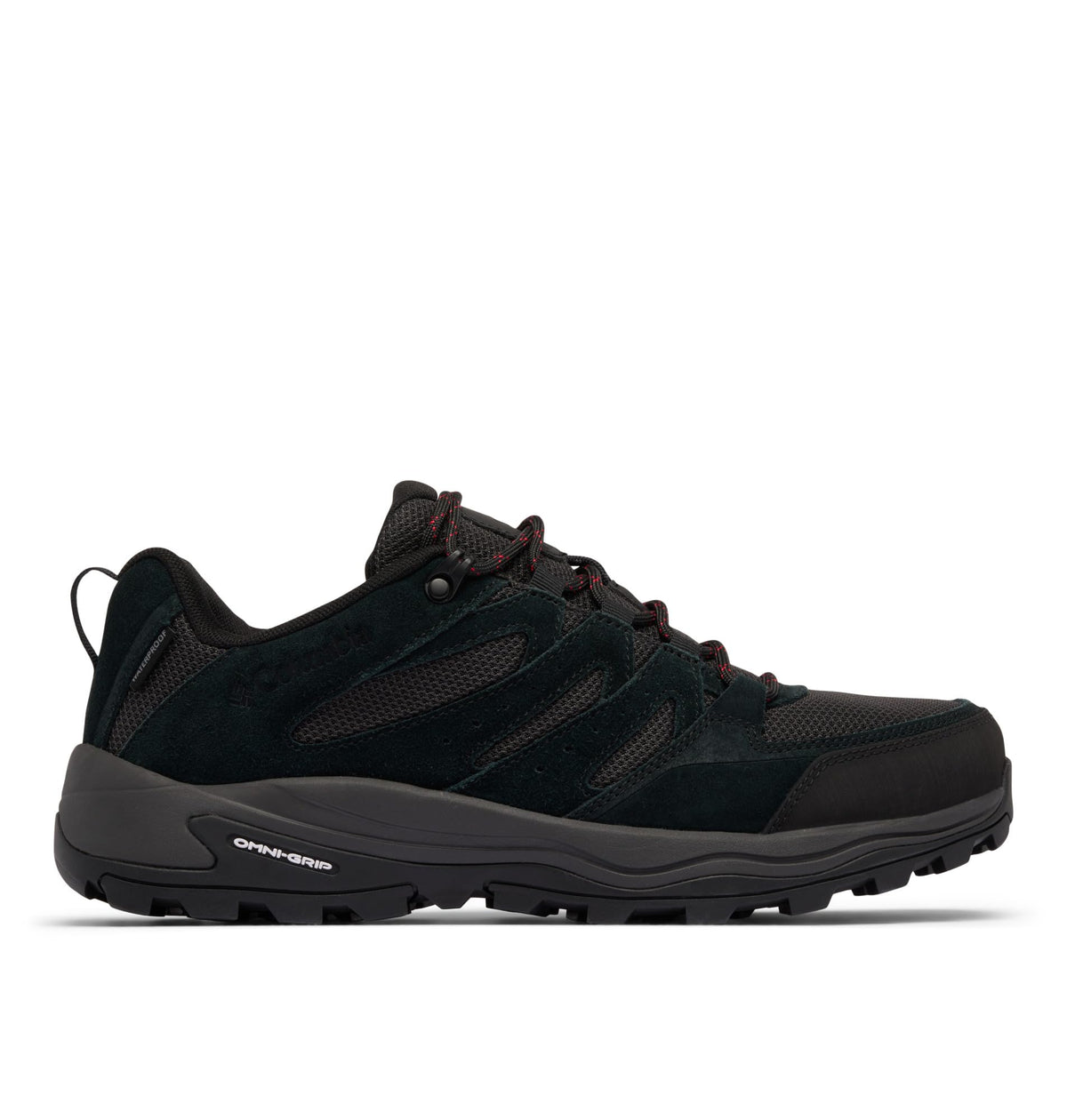 Columbia Mens Redmond IV Low Waterproof Hiking Shoe, Black/Mountain Red, 8Columbia Mens Redmond IV Low Waterproof Hiking Shoe, Black/Mountain Red, 8