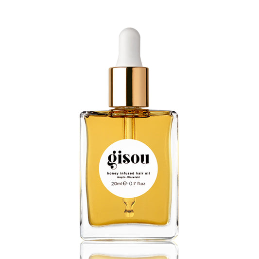 Gisou Honey Infused Hair Oil - Hydrating & Frizz Control Luxury Hair Treatment with Mirsalehi Honey, Adds Shine & Heat Protectant, Color Safe for All Hair Types, 1.7 Fl Oz