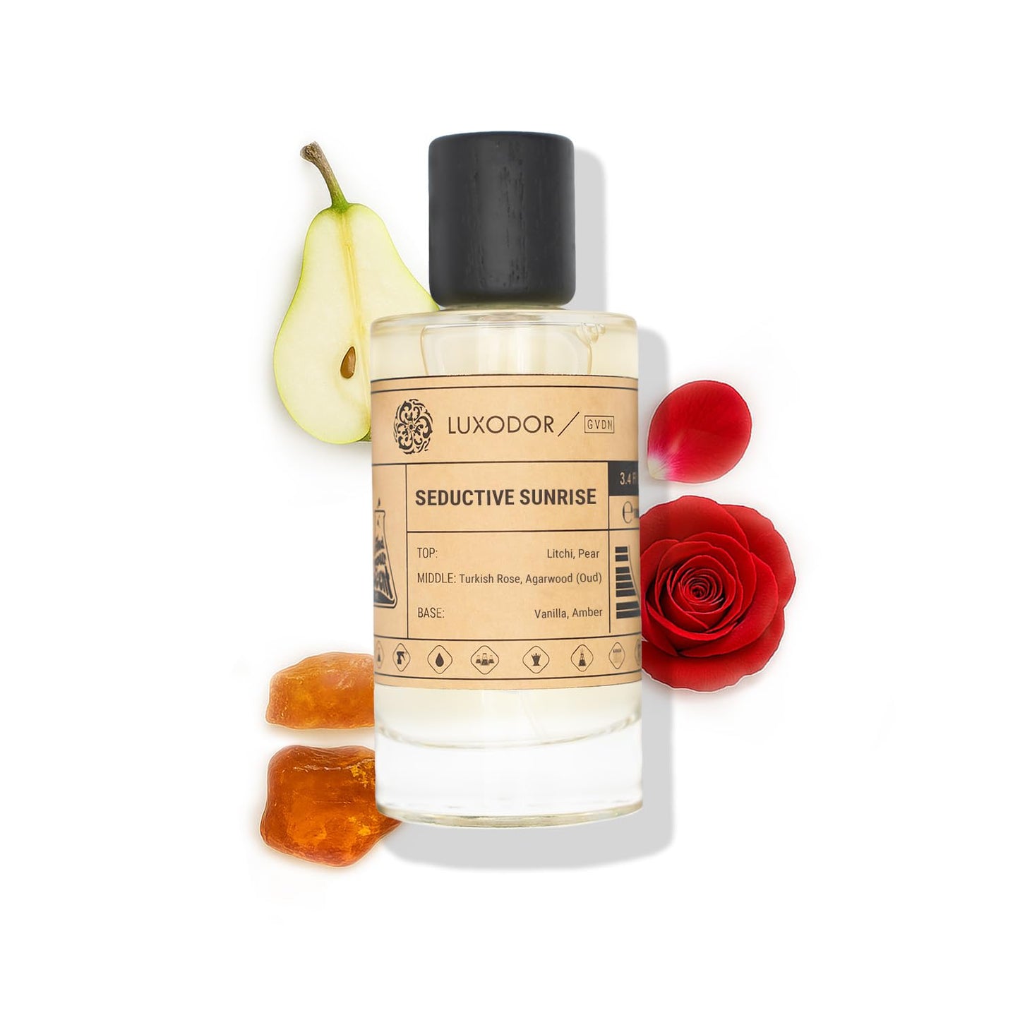 Inspired by Y S.L's B.lack O.pium 3.4 fl. oz (100ml) Damascus Poemy with Pheromone Roll-On Oil 10 ml | Women’s Dupes Fragrances | Long Lasting Perfume Vanilla for Women | Womens Perfume