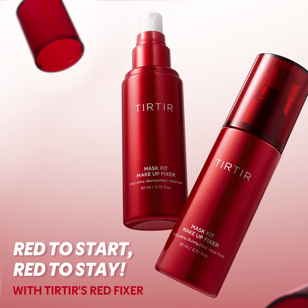 TIRTIR Waterproof Setting Spray – 24 Hour Long Lasting Fix, Sweatproof Water Resistant Makeup Finisher – Ethanol Free, Semi Matte Finish for Oily Skin – Korean Makeup Fixer