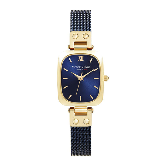 VICTORIA HYDE Dainty Women's Wrist Watch, Rectangle Watches for Women, Womens Watch with Stainless Steel Bracelet or Leather Band