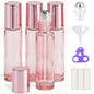 PrettyCare 4 Pack Amber Glass Oil Roller Bottles for Essential Oils 10ml, Roll On Bottles with Stainless Steel Roller Ball Leak-Proof Perfume Travel Refillable Bottle Empty, Beauty & Personal Care