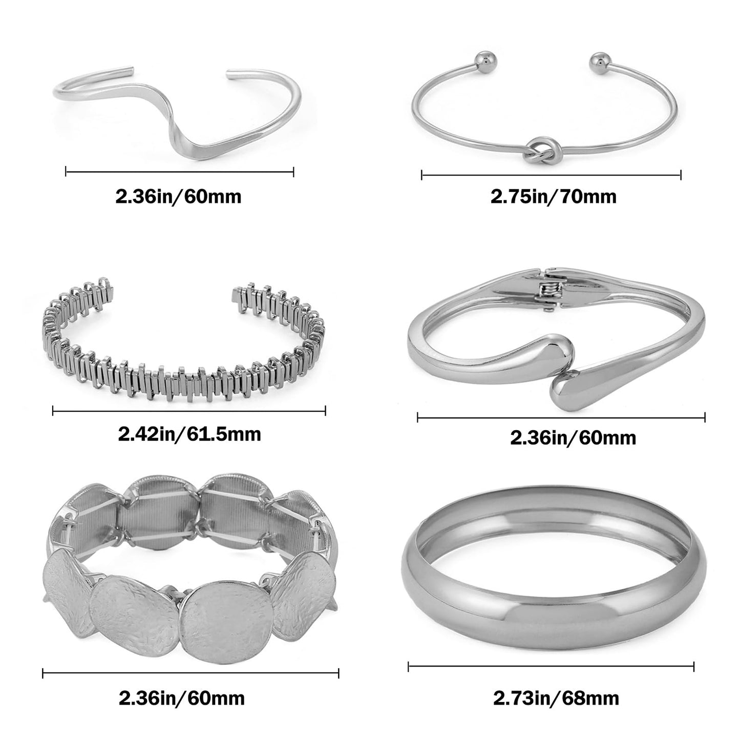 ILGANT Gold Bangle Bracelets for Women Gold Plated Chunky Cuff Bangle Bracelet Stackable Multi Layer Bangles Fashion Jewelry Set