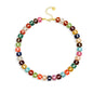 Chunky Beaded Statement Necklace for Women Trendy Colorful Boho Resin Bead Choker Necklaces Summer Handmade Jewelry Gifts Accessories