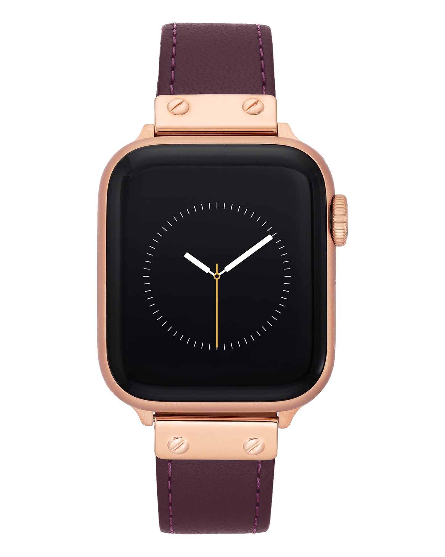 Anne Klein Leather Fashion Band for Apple Watch Secure, Adjustable, Apple Watch Band Replacement, Fits Most Wrists