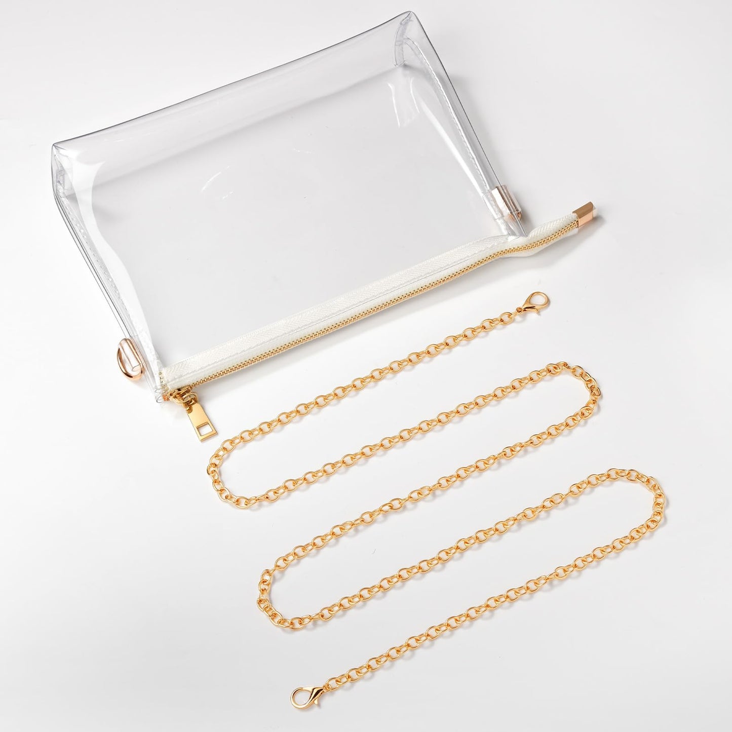 BS-VOG Clear Purse for Women - Stadium Approved Small Crossbody Bag with Zipper, Clear Stadium Bag for Concerts, Sports