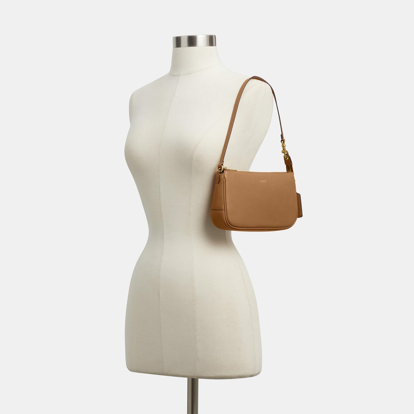 Coach Women's Natural Grain Leather Plaza Bag