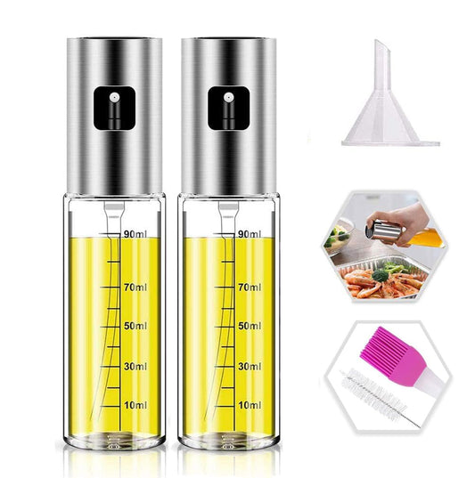 NIKKIER Oil Sprayer for Cooking,100ml Olive Oil Spritzer,Oil Sprayer for Air Fryer, Salad,BBQ,Roasting