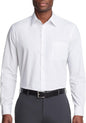 Van Heusen Men's Dress Shirt Regular Fit Poplin Solid, White, 16.5 Neck 32"-33" Sleeve" (Clearance)
