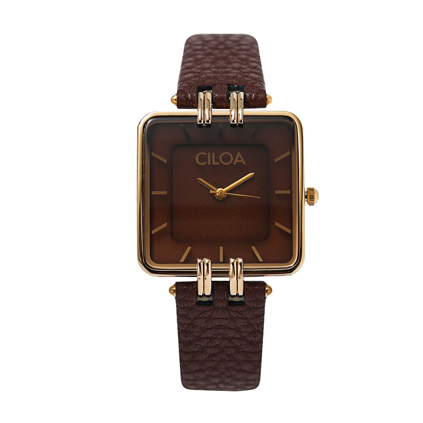 Women's Leather Strap Watch Dainty Elegant Gold Watches for Women Classic Casual Fashion Square Ladies Watch Gifts Present for Her