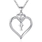 STORUP Heart Initial Necklaces for Women Girls, 14K-Gold-Plated Initial A-Z Heart Necklaces for Teen Girl Jewelry Birthday Gifts for Girls Women Her Wife Mom
