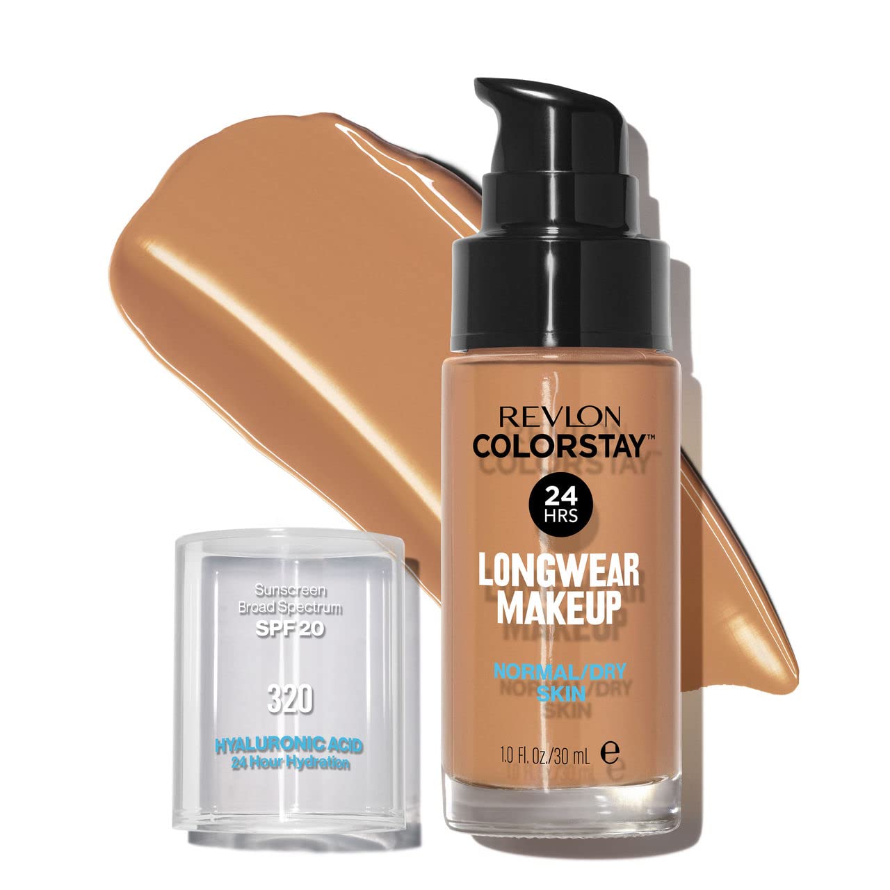 Revlon Liquid Foundation, ColorStay Face Makeup for Normal & Dry Skin, SPF 20, Longwear Medium-Full Coverage with Natural Finish, 240 Medium Beige, 1 Fl Oz