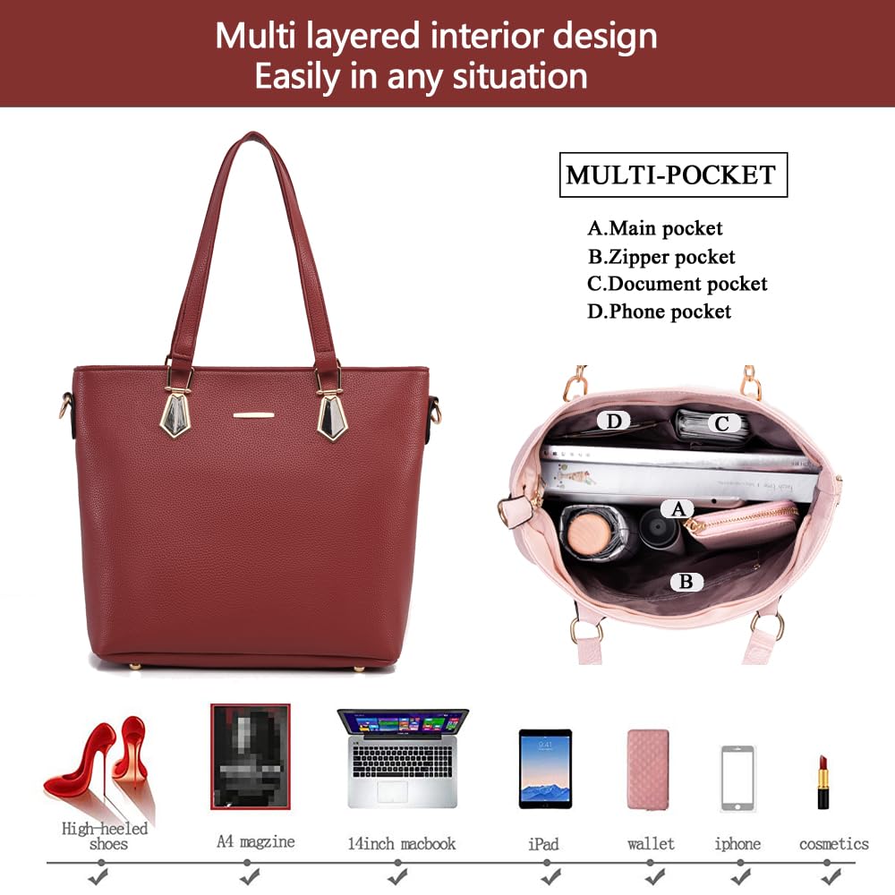 2E-youth Designer Purses and Handbags for Women Satchel Shoulder Bag Tote Top Handle Bag