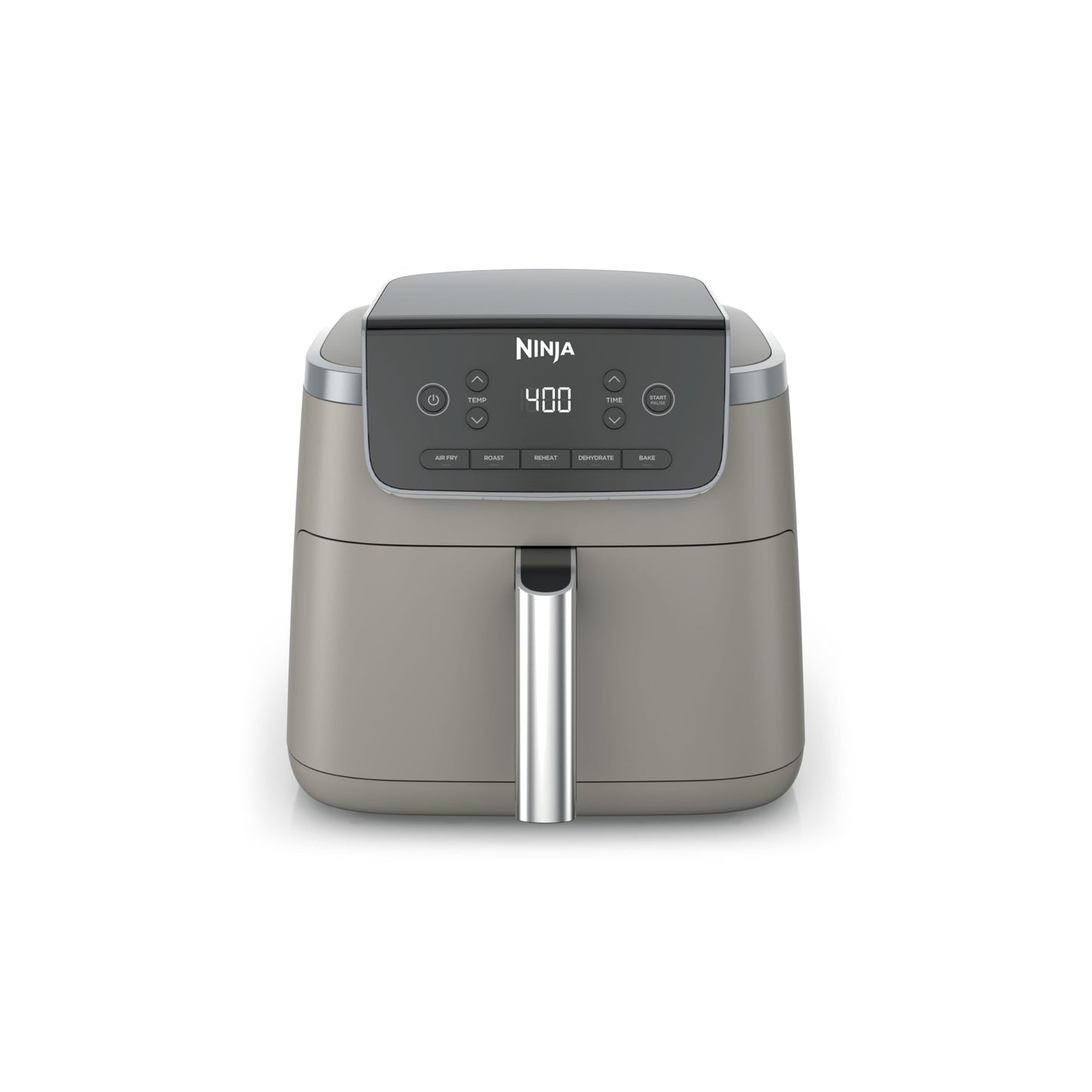 Ninja Air Fryer with Air Crisp | 5 QT Capacity fits up to 4lbs of Fries | 4-in-1 Pro Air Fry, Roast, Reheat, Dehydrate | 400°F Max Temp | 1750 Watts | W/Nonstick Basket & Crisper Plate | Grey | AF141