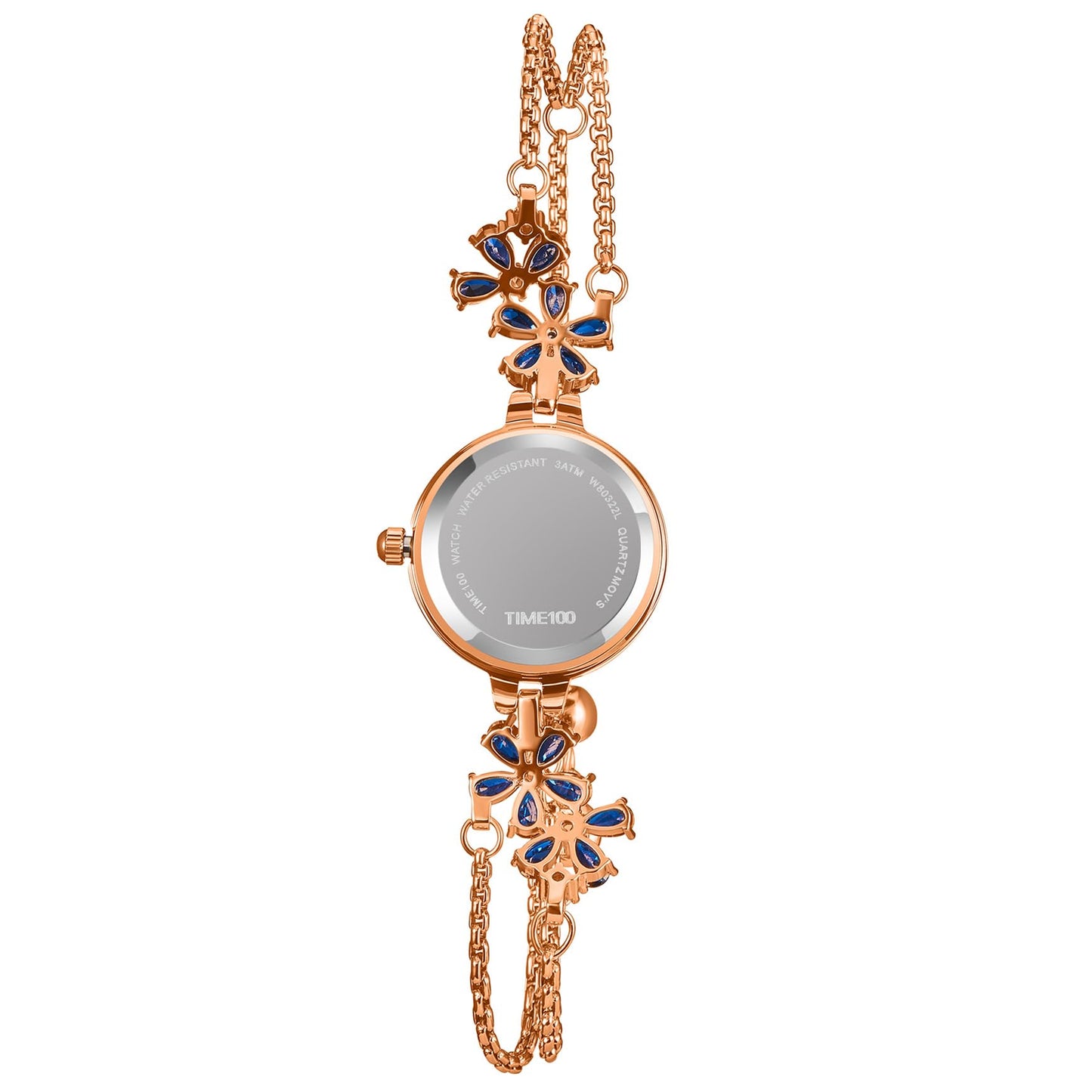 TIME100 Women's Bracelet Watches Ladies Quartz Wrist Watch with Green Dial Bezel with Crystals in Movement Bracelet Strap with Diamonds Waterproof