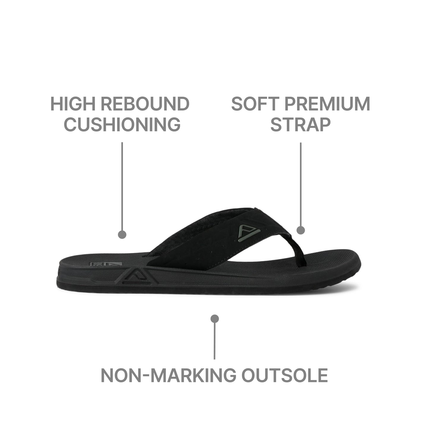 Reef Phantoms Mens Beach Flip Flop, Water Friendly, Soft and Supportive Molded Footbed, Black, 11Reef Phantoms Mens Beach Flip Flop, Water Friendly, Soft and Supportive Molded Footb…