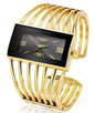 SENRUD Fashion Cuff Bracelet Watches for Women Luxury Rectangular Dial Analog Quartz Wrist Watch Gifts for Ladies