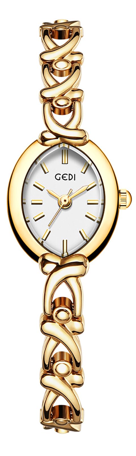 BESTKANG Elegant Vintage Oval Watches for Women - Slim Alloy Steel Band Quartz Dress Watch, Waterproof for Daily Wear & Formal Occasions