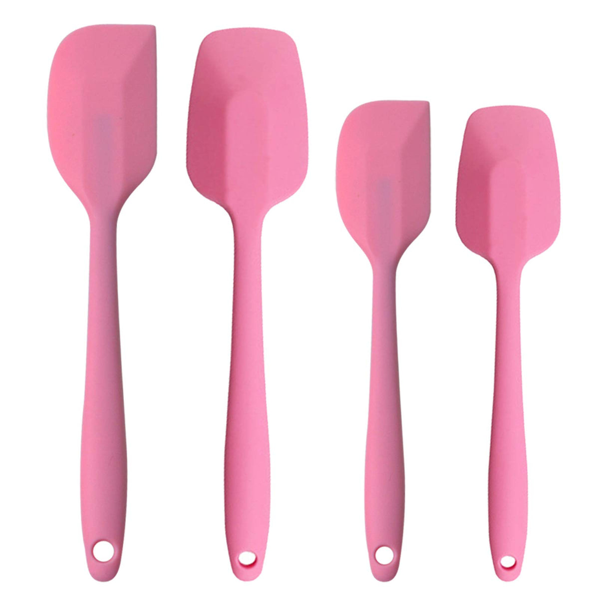 Silicone Spatulas Set, Rubber Spoon Spatula Heat Resistant Spoonula One Piece Design Seamless Spatula Non-Stick Scrapers Baking Mixing Tool