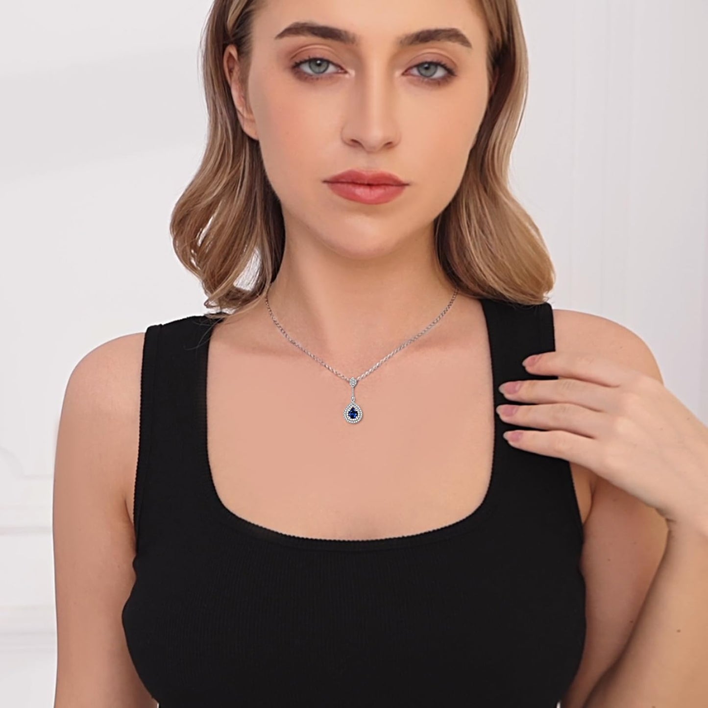 Dainty Gold Necklace for Women, 18K Real Gold Plated Necklace, White Gold Cross Silver Necklace, Cubic Zirconia Necklace, Birthday Gifts for Women Jewelry
