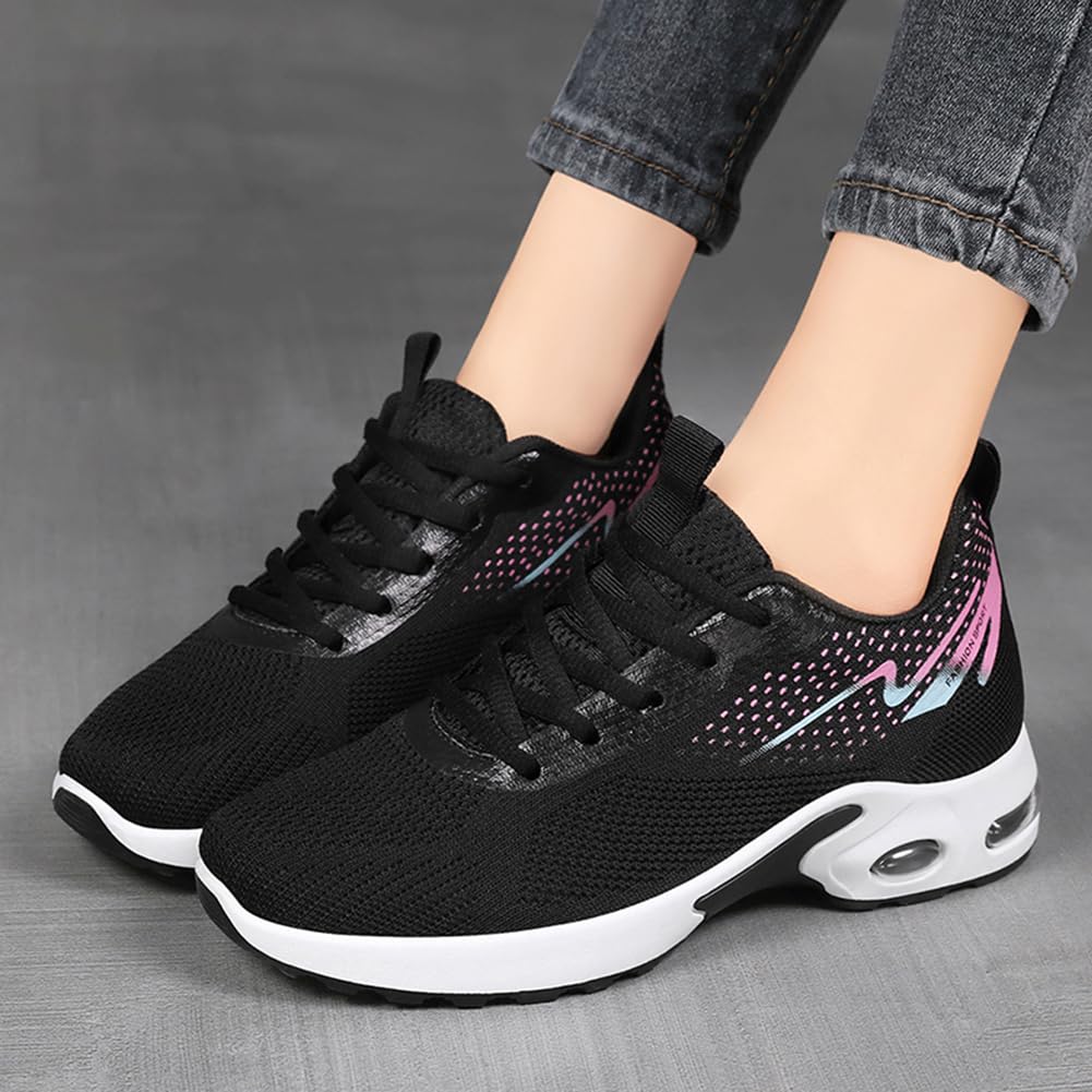 Padgene Womens Sneakers Air Cushion Running Shoes Lightweight Tennis Walking Shoes Mesh Breathable Gym Work Fashion Sneakers Athletic Comfortable CasualPadgene Womens Sneakers Air Cushion Running Shoes Lightweight Tennis Walking…size8