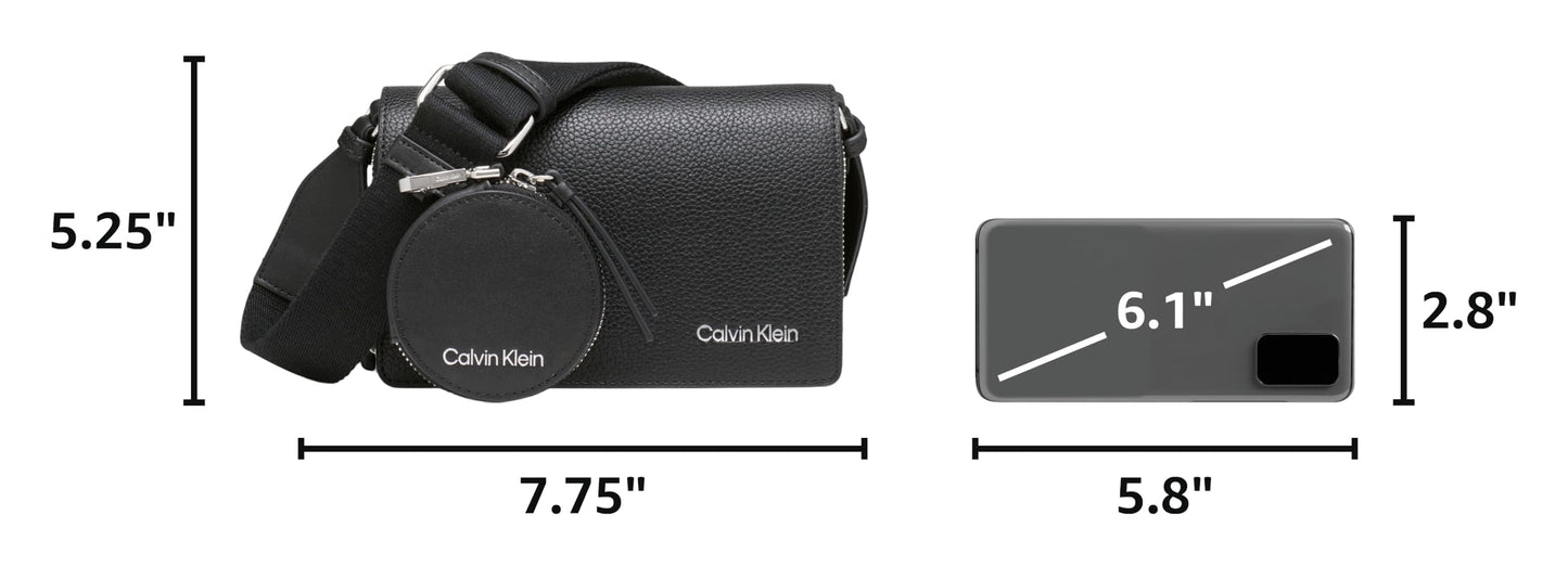 Calvin Klein Women's Millie Triple Compartment Camera Bag Crossbody
