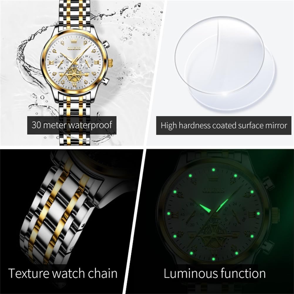 OLEVS Watch Women Silver Watches for Women Luxury for Small Wrists Dress Stainless Steel Women's Wrist Watches Easy to Read Reloj para Mujer Black/Blue/Gold/Green/Pink/Purple