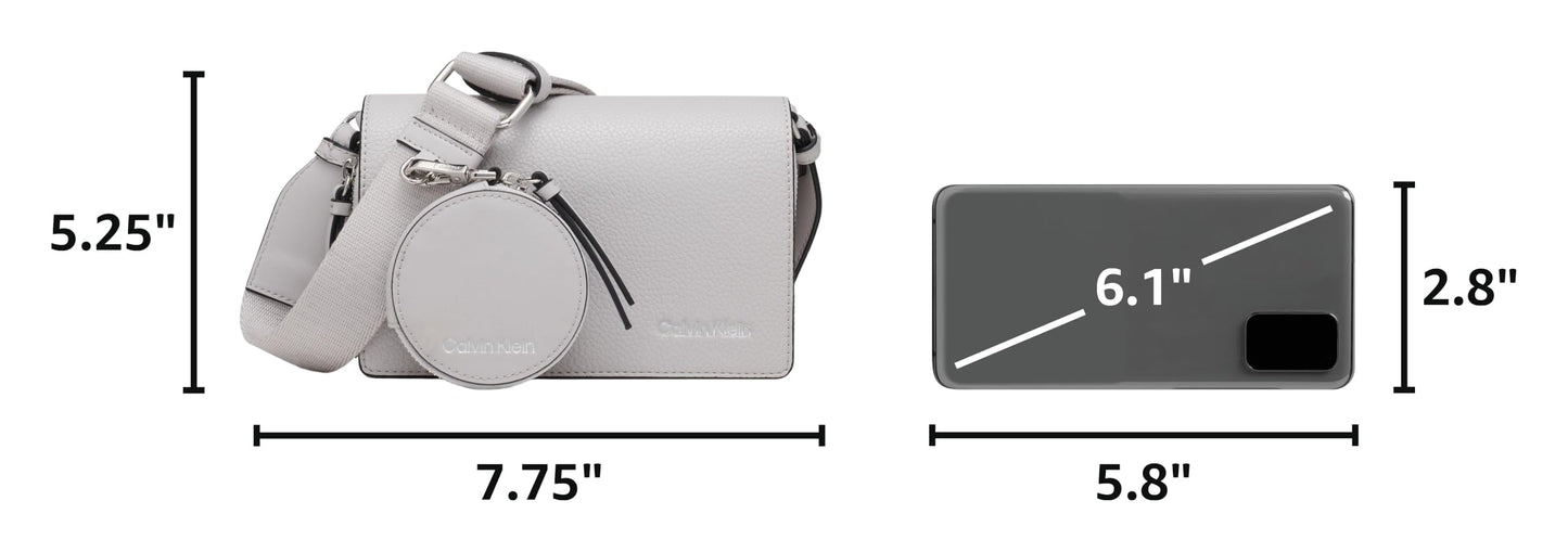 Calvin Klein Women's Millie Triple Compartment Camera Bag Crossbody