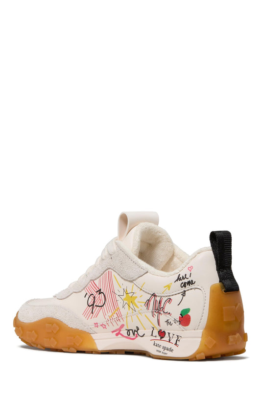 kate spade new york K As in Kate NYC Graffiti Smooth Leather Runnerkate spade new york K As in Kate NYC Graffiti Smooth Leather Runner7.5