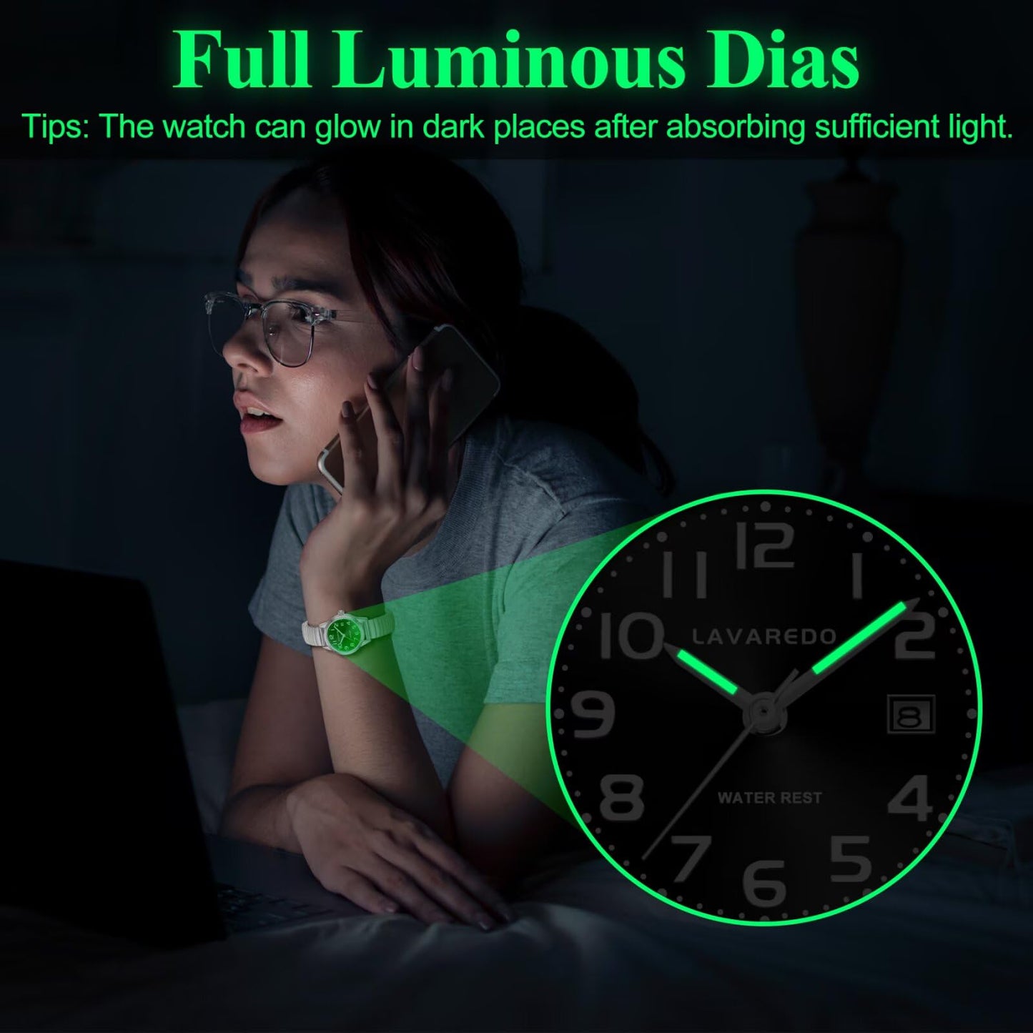 Elegant Gold Watches for Women Small Analog Watch, Waterproof Ladies Watches with Stainless Steel Expansion Band and Luminous Dial - Fashionable Christmas & Birthday Gifts for Women