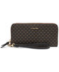 Calvin Klein Women's Key Item Saffiano Continental Zip Around Wallet With Wristlet Strap