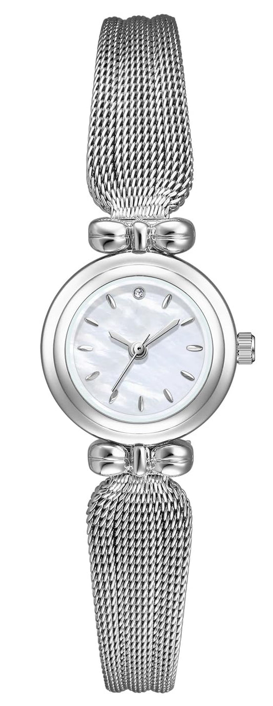 BESTKANG Fashion Simple Women's Quartz Watch Stainless Steel Mesh Strap Elegant Ladies Wrist Watch
