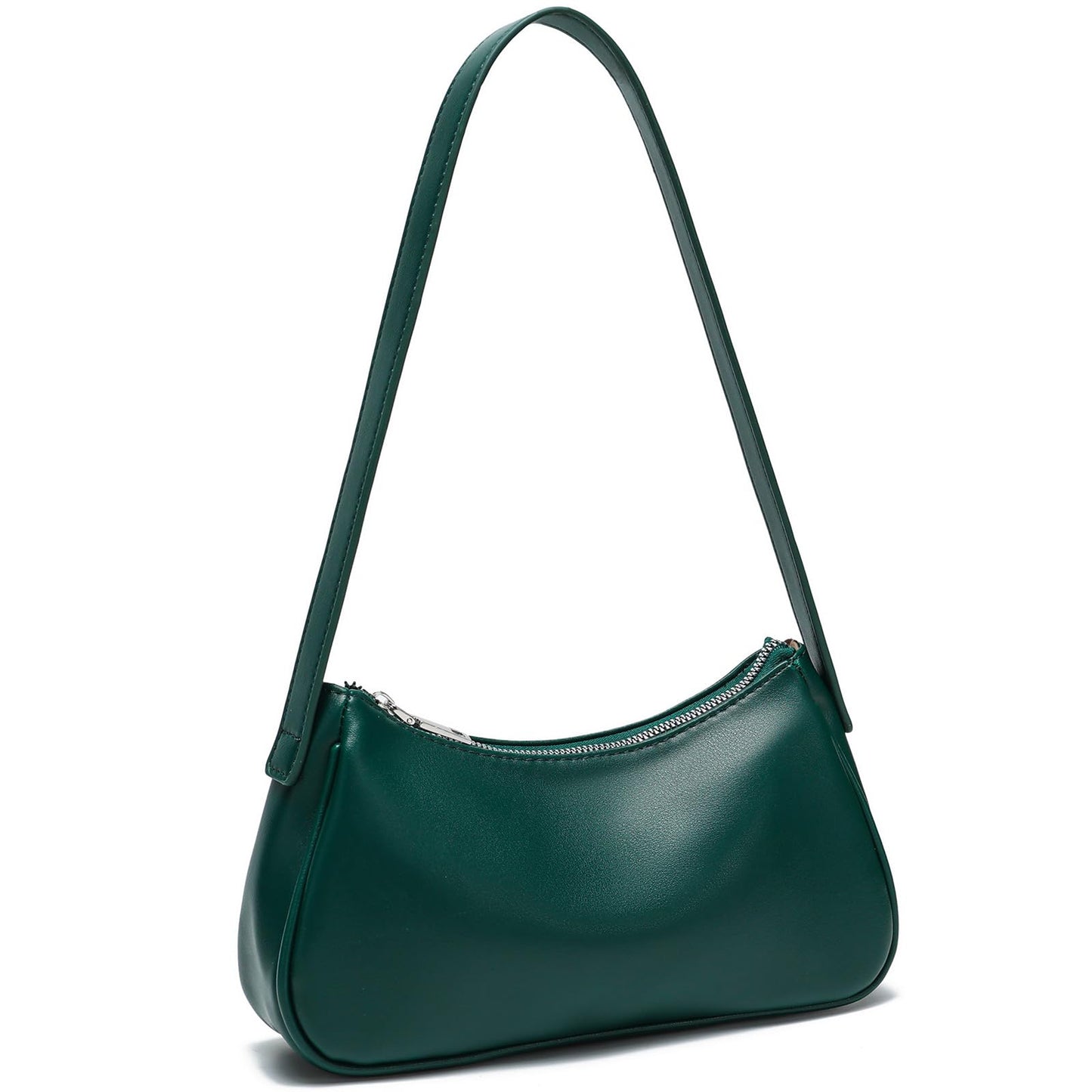 Small Shoulder Bag for Women Cute Mini Purse Trendy Vegan Leather Y2k Crescent Handbag